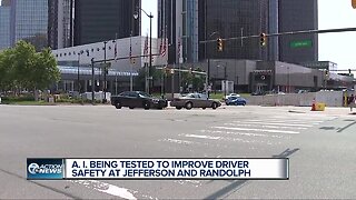 A. I. being tested to improve driver safety at Jefferson and Randolph