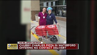 Chubby Charlies Pizza in Waterford offering no contact delivery
