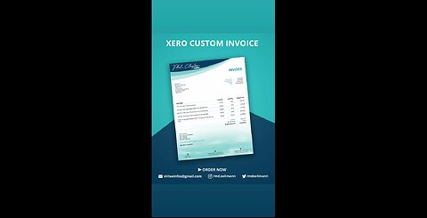 Xero custom template | Xero invoice template | Xero custom docx