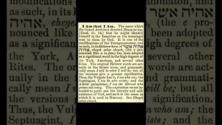 I Am that I Am: Encyclopedia of Freemasonry By Albert G. Mackey