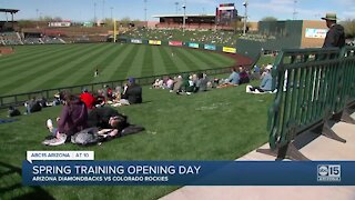 Spring Training opening day in Arizona