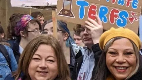 'Decapitate Terfs' signs at pro-trans rally attended by SNP politicians