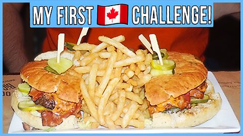 The Burger Beast Challenge in Canada - Food Challenge Review