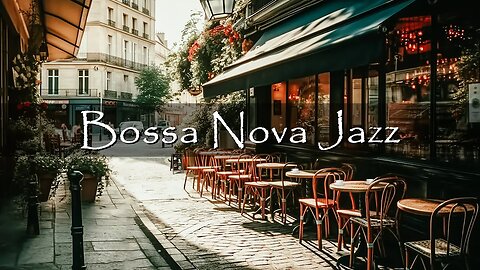 Outdoor Coffee Shop Ambience with Bossa Nova & Jazz Music for Relax, Stress Relief