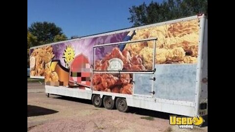 TWO 48' Mobile Kitchen Trailers / Used Food Concession Trailers for Sale in South Dakota!