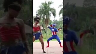 OS MELHORES, DANÇANDO CAPITÃO AMÉRICA, MULHER MARAVILHA E HOMEM-ARANHA NA LIGA DA ALEGRIA