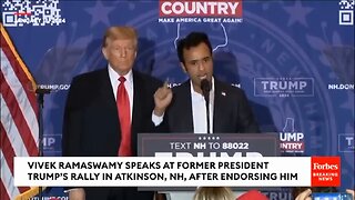 Vivek Ramaswamy Joins DJT At NH Rally & Provides His Endorsement, Truth Bombs The Woke & Deep State