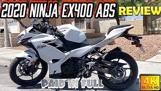 NINJA400 #01: Bought New "2020 Ninja 400 ABS" Pearl Blizzard White OVERVIEW & REVIEW(Project Bike)