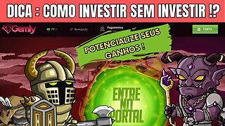 Como Investir no GEMLY Sem Tirar 1 Centavo do Bolso !