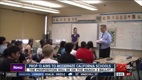 Prop 13 aims to modernize California public schools