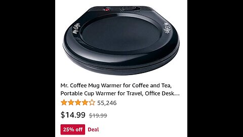 Mr. Coffee Mug Warmer for Coffee and Tea, Portable Cup Warmer for Travel