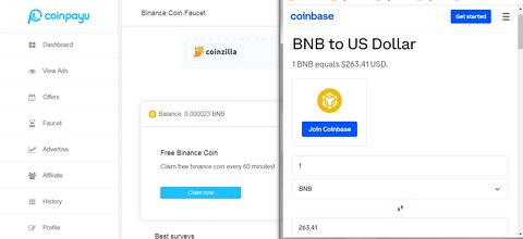 How To Earn Free 3 BNB bnb Satoshi Cryptocurrency At Coinpayu Every 60 minutes With Proof