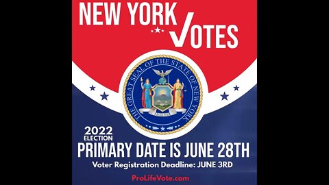 New York Voter Registration Deadline and Primary Date