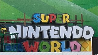 Super Nintendo World Marquee Installed! New UNIVRS Store TOOTHSOME Universal Studios Hollywood!
