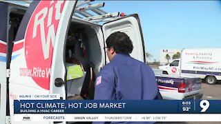 Hot demand for air conditioning jobs