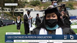 USD continues in-person graduations