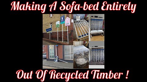 Making A Sofa-bed Entirely Out Of Recycled Timber !