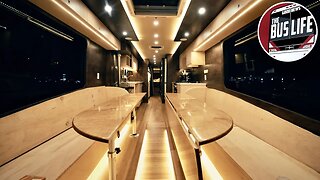 Beautiful Cabinets & Gloss Table Install in our Bus Conversion