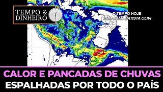 Calor e pancadas de chuvasespalhadas por todo o país