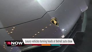 Luxury vehicles turning heads at Detroit auto show