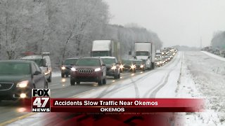 Accidents near Okemos exit cause slowdowns on 96 WB