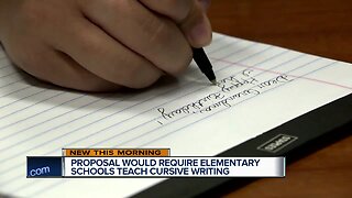Proposal could require elementary schools to teach cursive writing