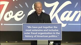 Hypnotist filter: Biden is confessing our election systems are rigged.