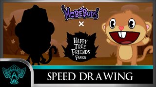 Speed Drawing: Happy Tree Friends Fanon - Bananas | Mobebuds Style