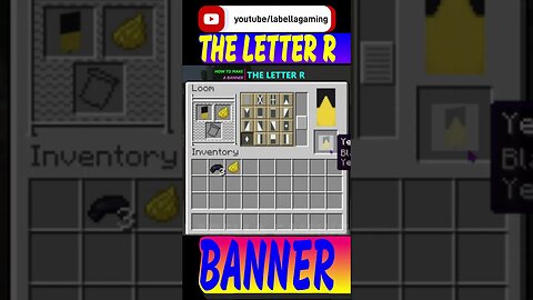 How To Make The Letter R Banner | Minecraft
