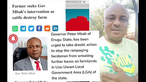 Farmer seeks Gov Mbah’s intervention as cattle destroy farm