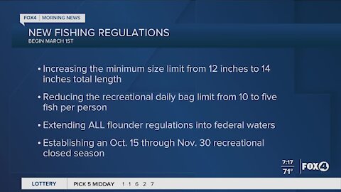 New regulations for Flounder in Florida