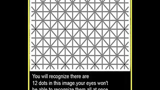 There are 12 dots in this image.your eyes won't be able to recognize them all at once.
