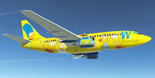 RC Western Pacific Airlines Boeing 737-301 (Fox-The Simpsons)