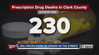 Feds crack down on opioids on Las Vegas streets