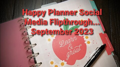 Happy Planner Social Media Flipthrough - September 2023