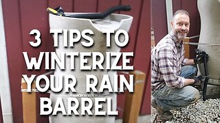 3 Tips to Help Winterize Your Rain Barrel #shorts 💦