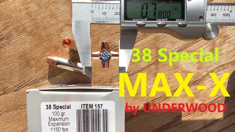 100gr 38 Special Maximum Expansion by Underwood: 2" barrel LCR gel test & .22lr LCP II range fail!