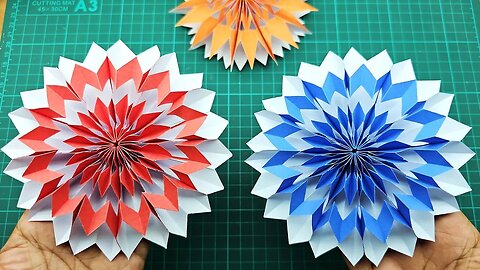 3D Paper Cutting Snowflake Design For Christmas❄️DIY Christmas Decorations Idea 🎄 Easy Paper Crafts