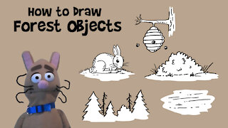 How to Draw Forest Objects