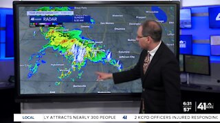 Periods of rain and thunderstorms today and tonigh