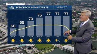 Windy evening ahead, upper 70's for Thursday