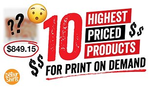 These 10 Products Earn the Most Money Per Sale Most Profitable Print on Demand Products on Each Site