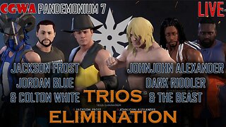 TRIOS ELIMINATION | CGWA Pandemonium 7 | WWE 2K22 Universe Mode LIVE