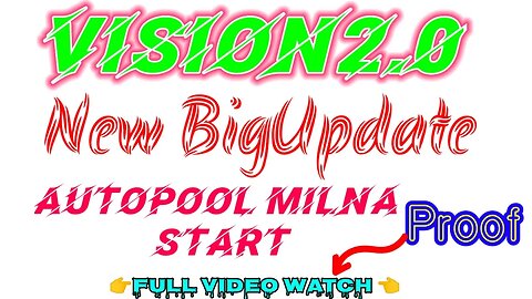 vision2o.live | new big update autopool milna start | proof video vision2.0 | new mlm plan