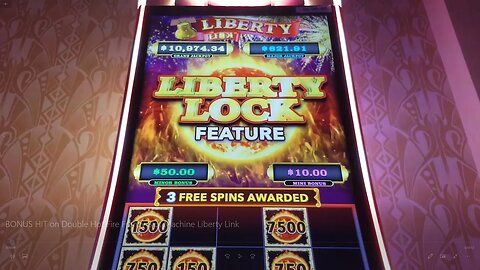 BONUS HIT on Double Hot Fire Frenzy Slot Machine Liberty Link