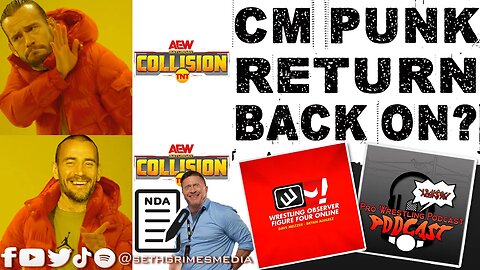 CM Punk Collision Return BACK ON!! Or Is It? | Clip from the Pro Wrestling Podcast Podcast #cmpunk