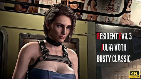 Resident Evil 3 Remake Julia Voth Busty Classic Mod [4K]