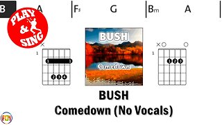 BUSH Comedown FCN GUITAR CHORDS & LYRICS NO VOCALS