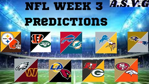NFL PREDICTIONS - WEEK 3