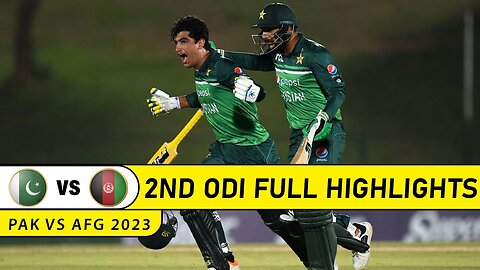 Pakistan vs Afghanistan 2nd ODI 2023 full highlights HD || Pak vs Afgh